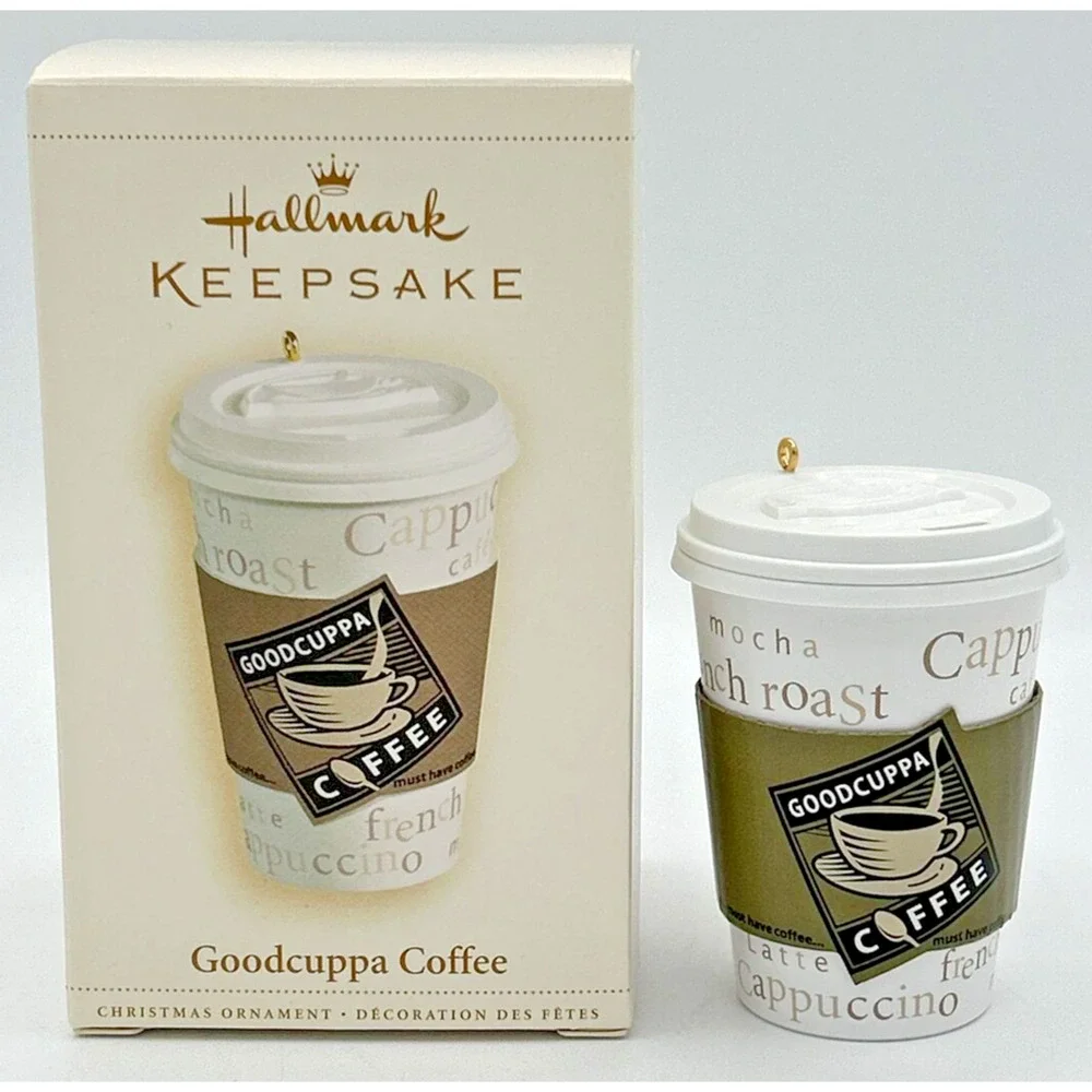 2006 Hallmark Goodcuppa Coffee Christmas Ornament SKU U214